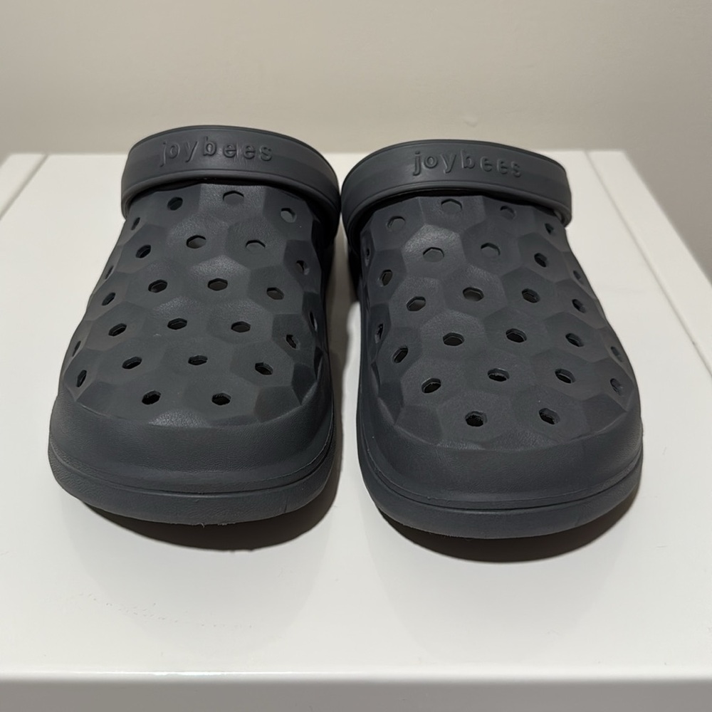 Joybees Varsity Clogs Dark Gray‎ Womens Size 8 - Picture 2 of 7